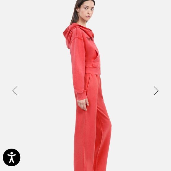 $265 The Kooples red logo front zip hoodie sweatshirt NWT - Picture 4 of 5